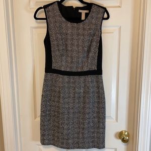 Banana republic black and white dress